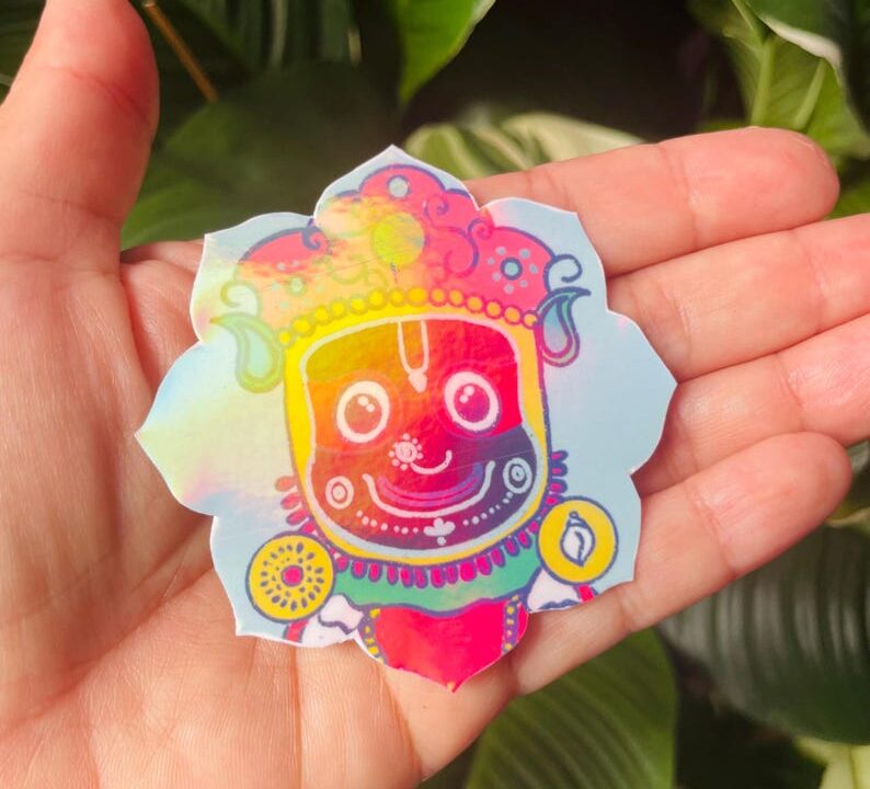 Jagannath Holographic Sticker