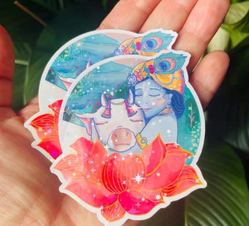 Krishna Vinyl Sticker