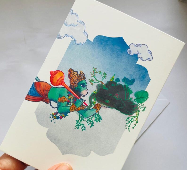Hanuman Greeting Card