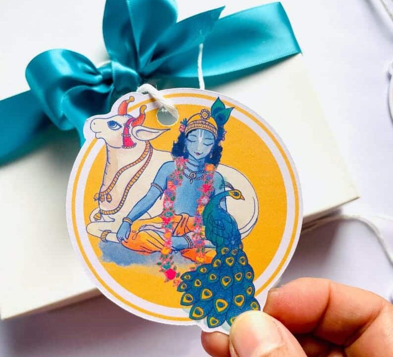 Krishna Gift Tags - Set of 6