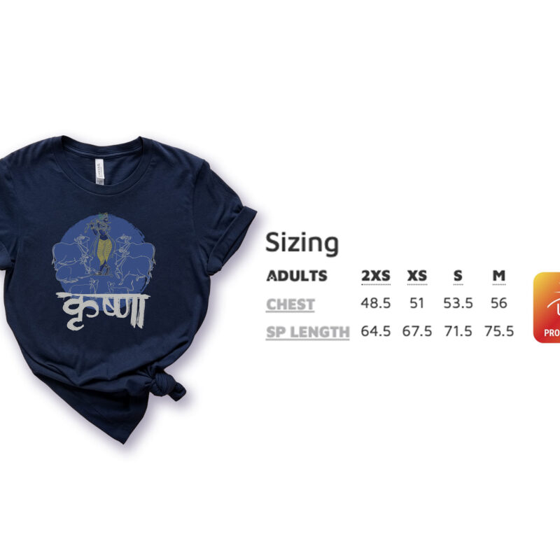 Krishna-tshirt-size