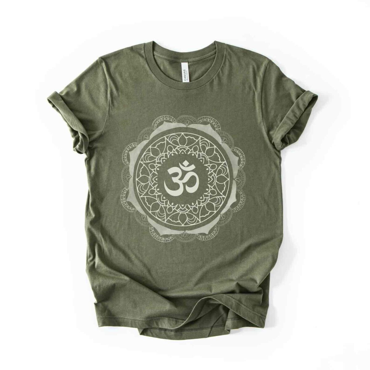 MANDALA tshirt militari green w