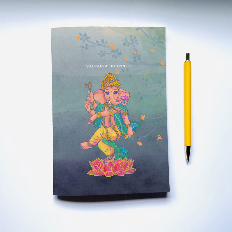 Dancing Ganesh Vaisnava Planner softcover