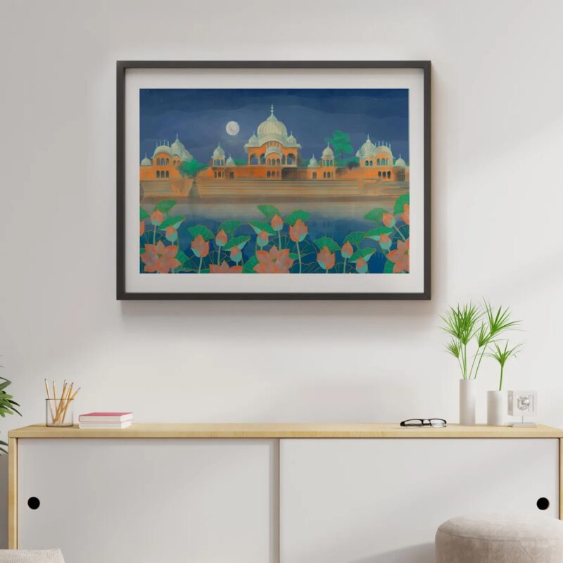 Kusum Sarovar Art Print