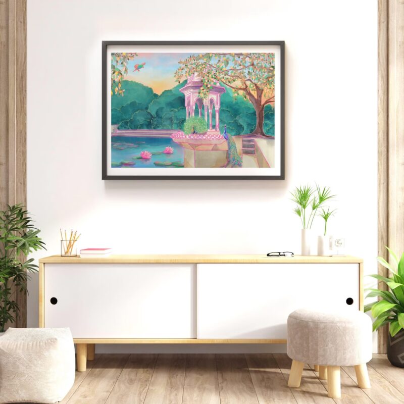 Vrindavan Landscape Art Print